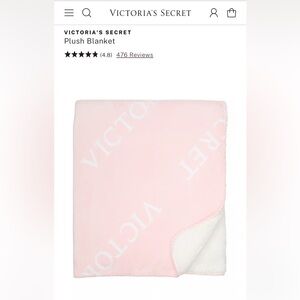 VICTORIA'S SECRET PLUSH BLANKET